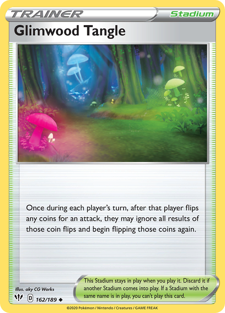 Glimwood Tangle Pokémon card