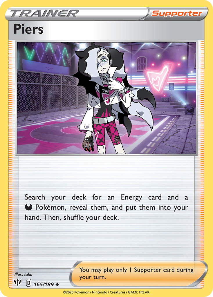 Piers Pokémon card