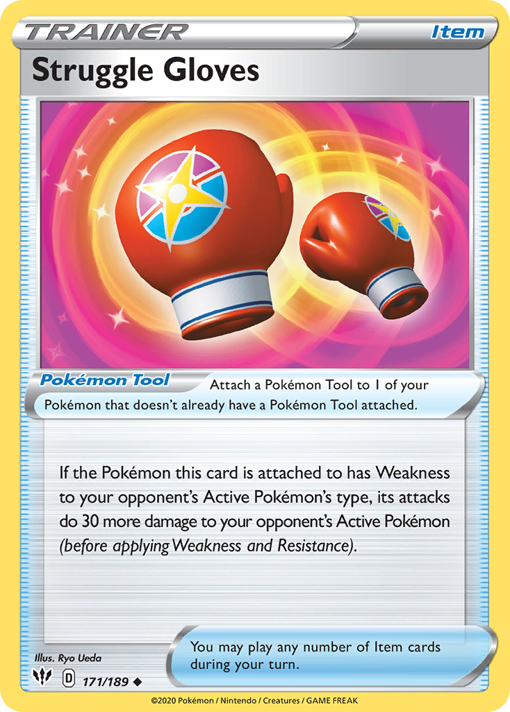 Struggle Gloves Pokémon card