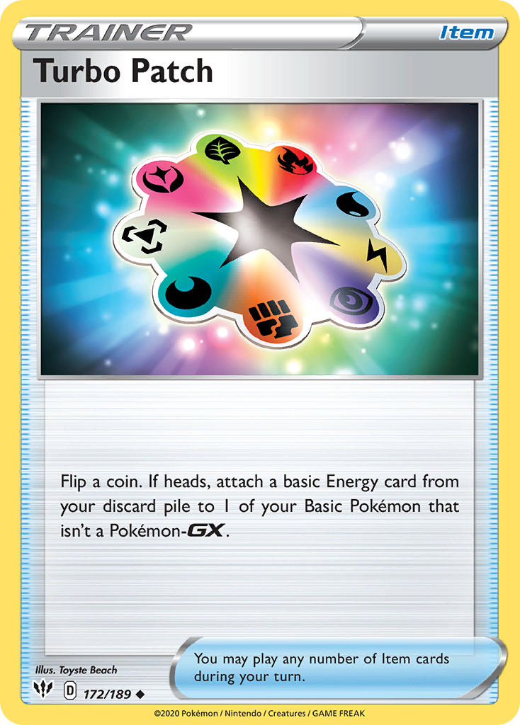 Turbo Patch Pokémon card