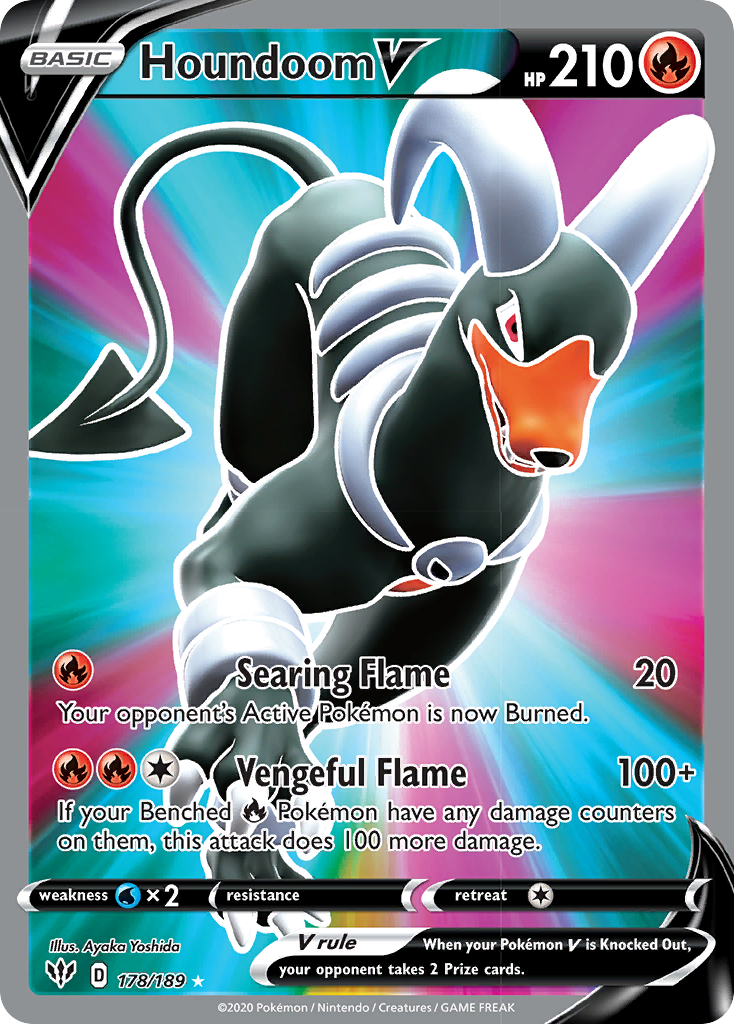 Houndoom V Pokémon card