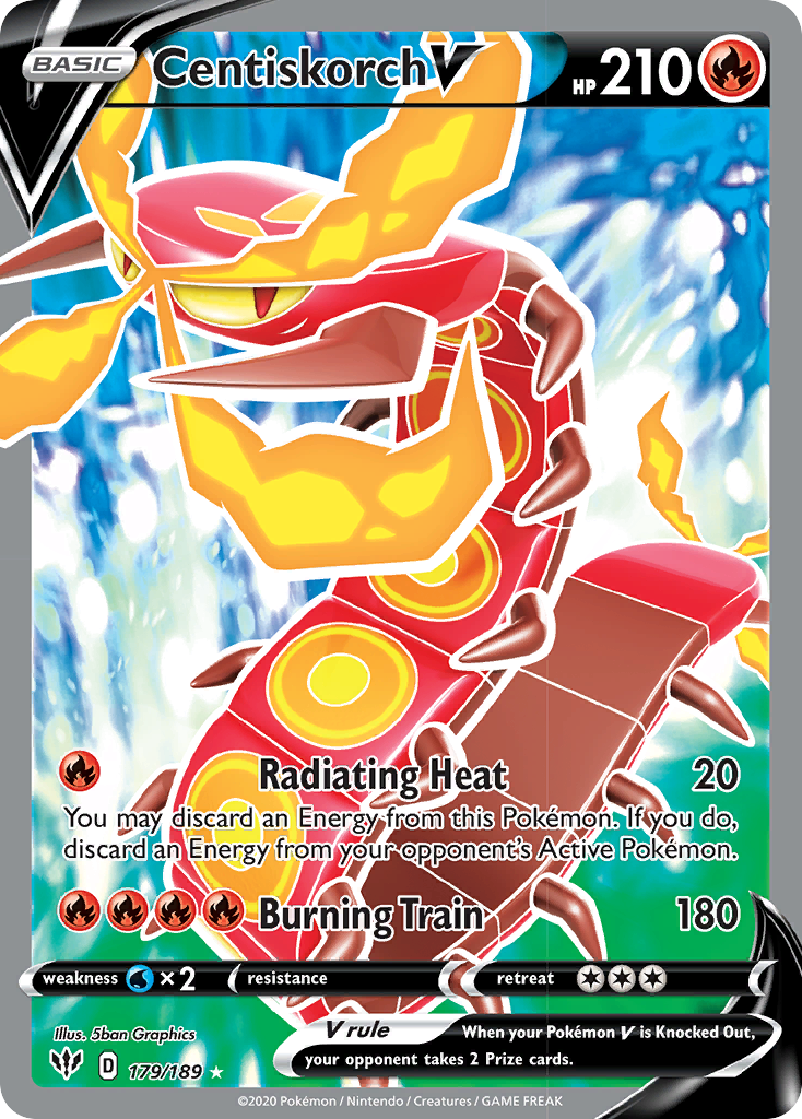 Centiskorch V Pokémon card