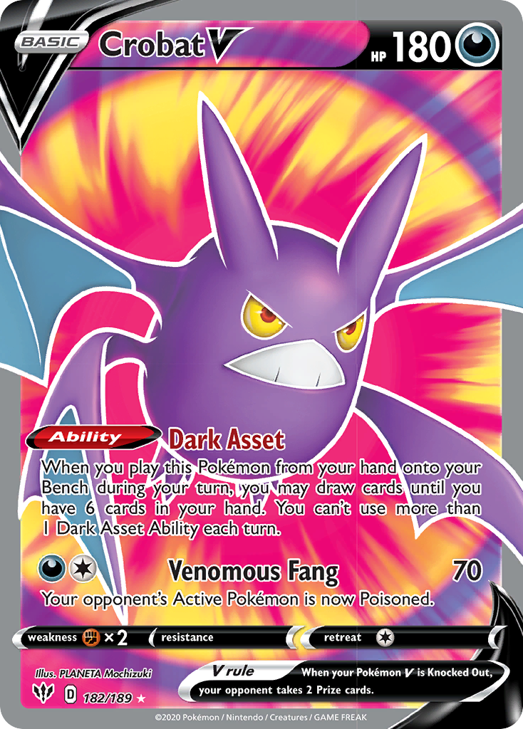 Crobat V Pokémon card
