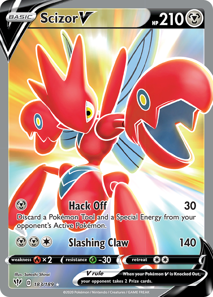 Scizor V Pokémon card