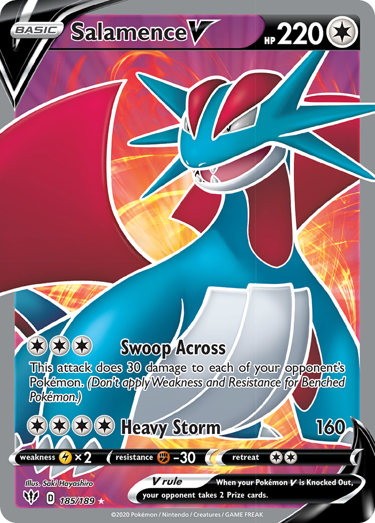 Salamence V Pokémon card