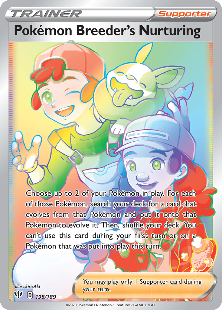 Pokémon Breeder's Nurturing Pokémon card