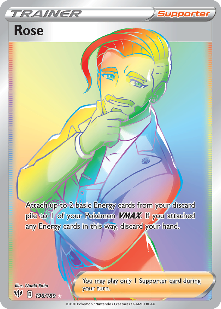 Rose Pokémon card