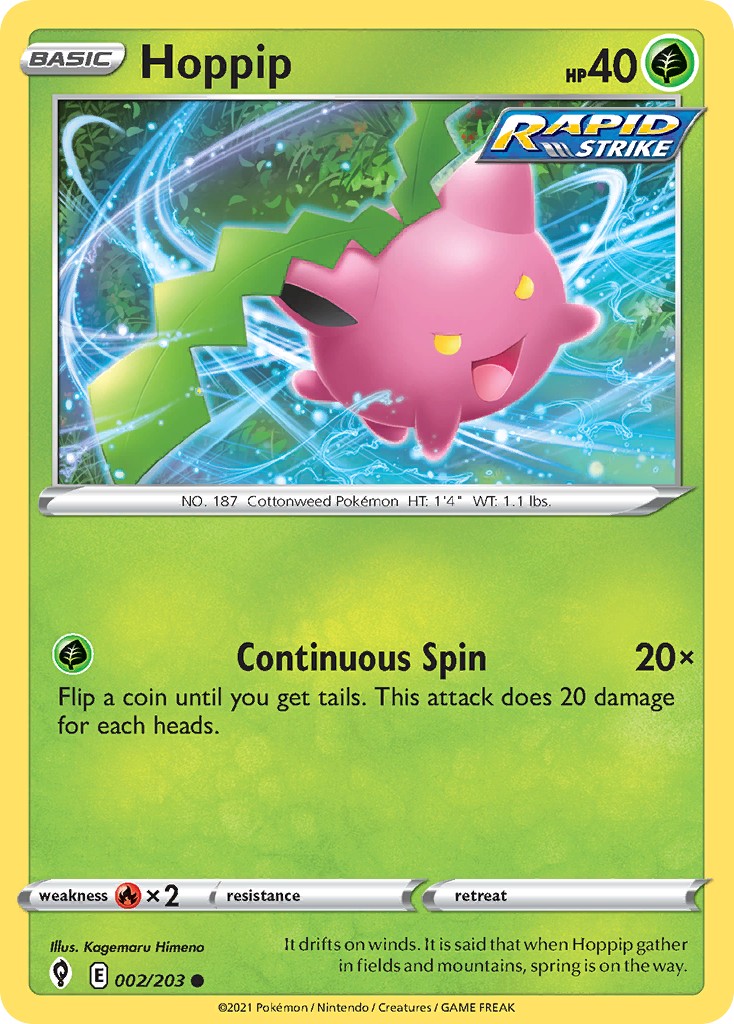 Hoppip Pokémon card