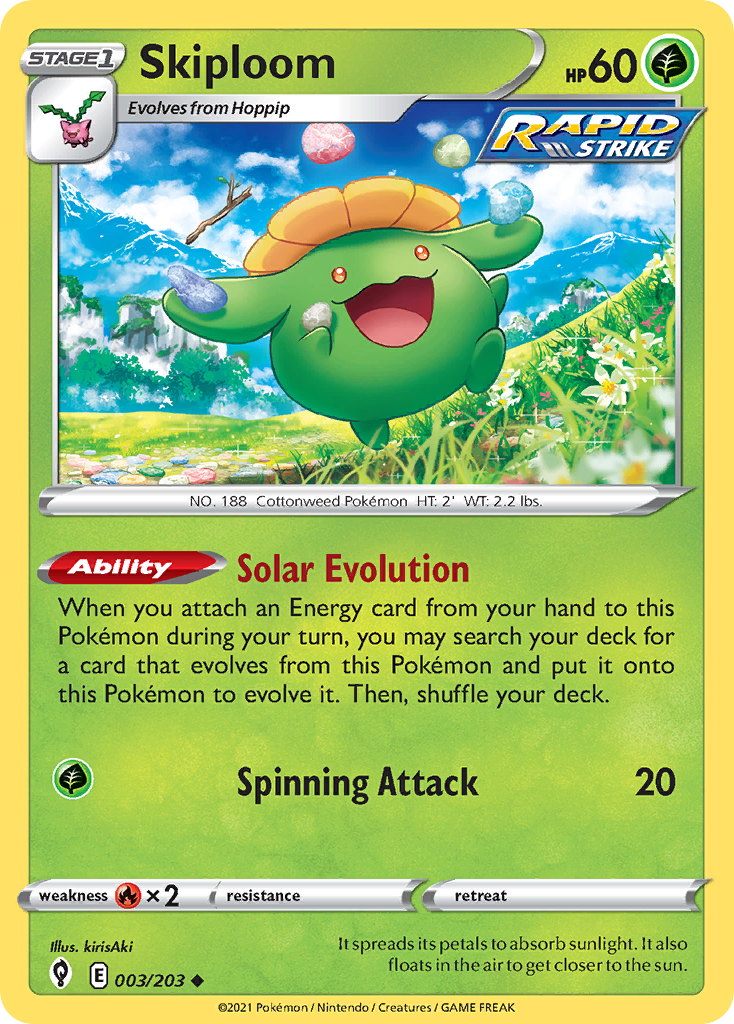 Skiploom Pokémon card