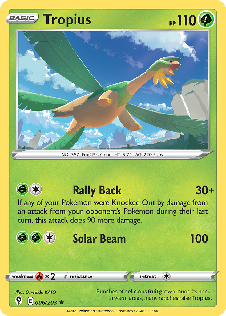 Tropius Pokémon card