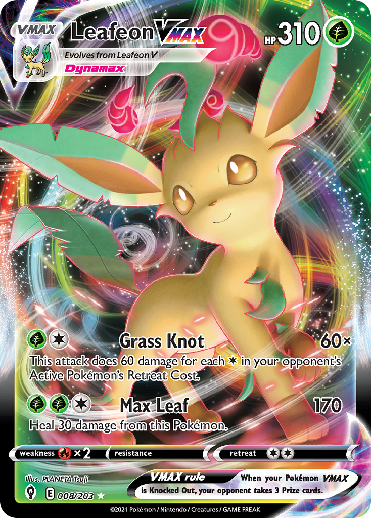 Leafeon VMAX Pokémon card