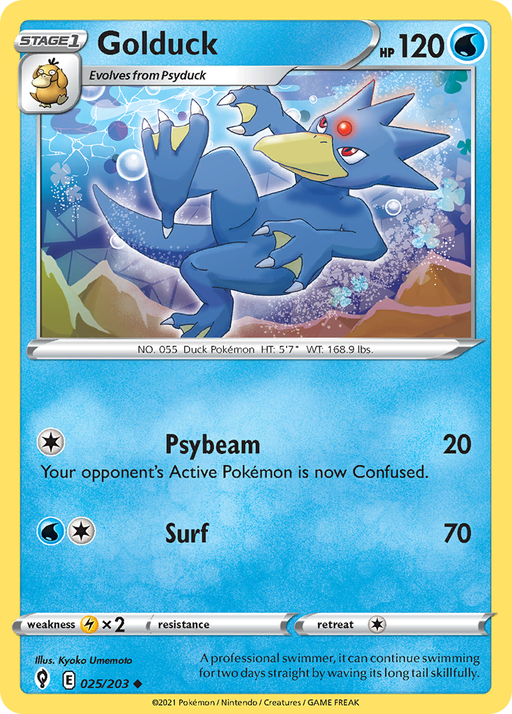 Golduck Pokémon card