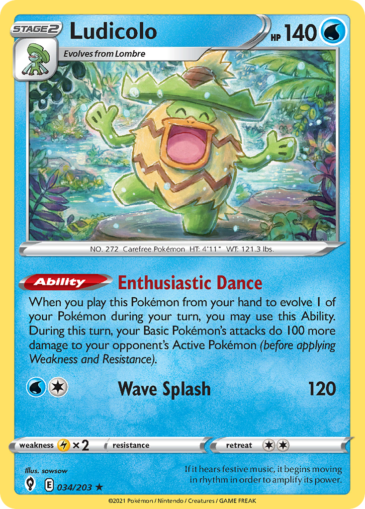 Ludicolo Pokémon card
