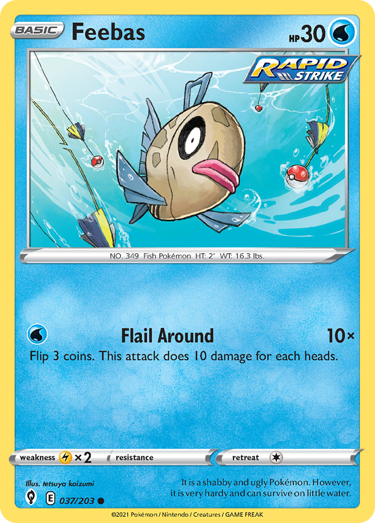 Feebas Pokémon card