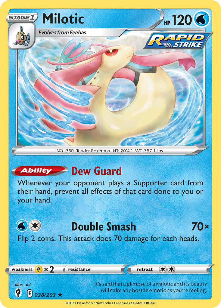 Milotic Pokémon card