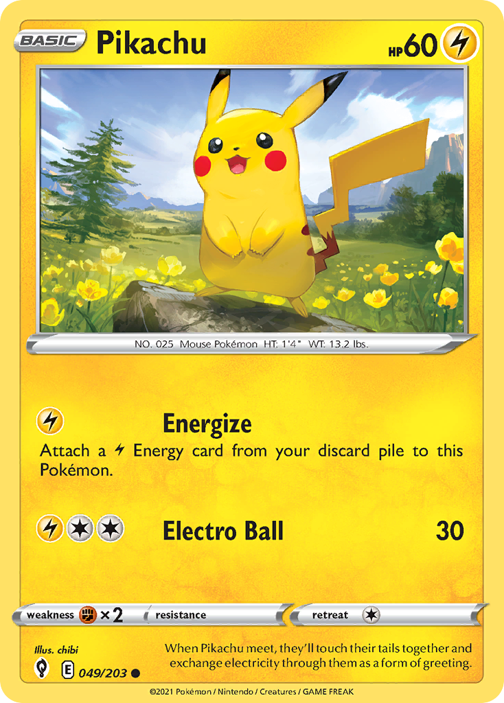 Pikachu Pokémon card