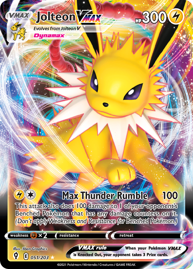 Jolteon VMAX Pokémon card