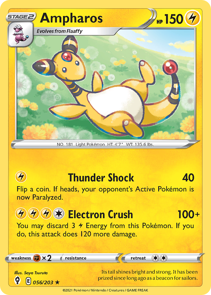 Ampharos Pokémon card