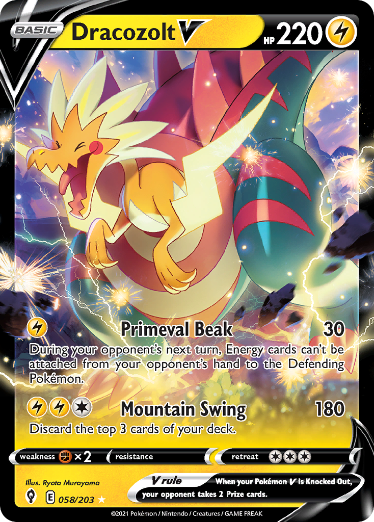 Dracozolt V Pokémon card