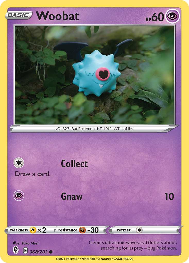 Woobat Pokémon card