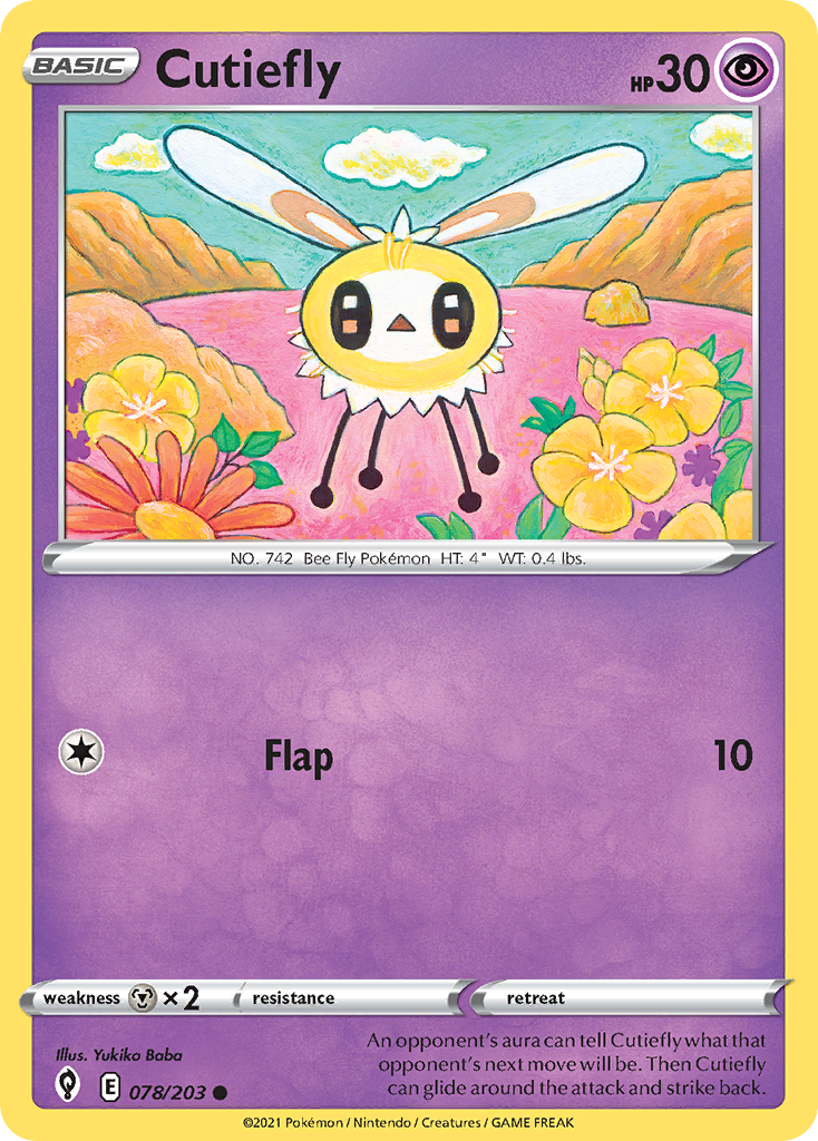 Cutiefly Pokémon card