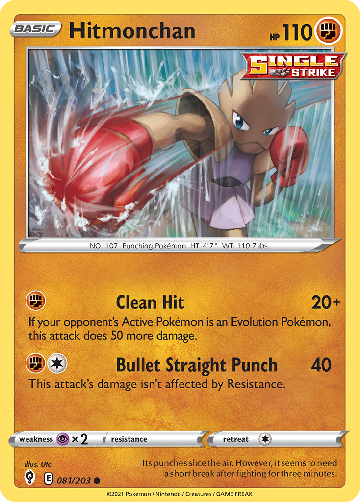 Hitmonchan Pokémon card
