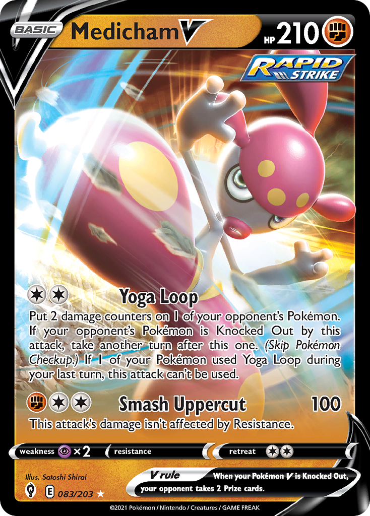 Medicham V Pokémon card