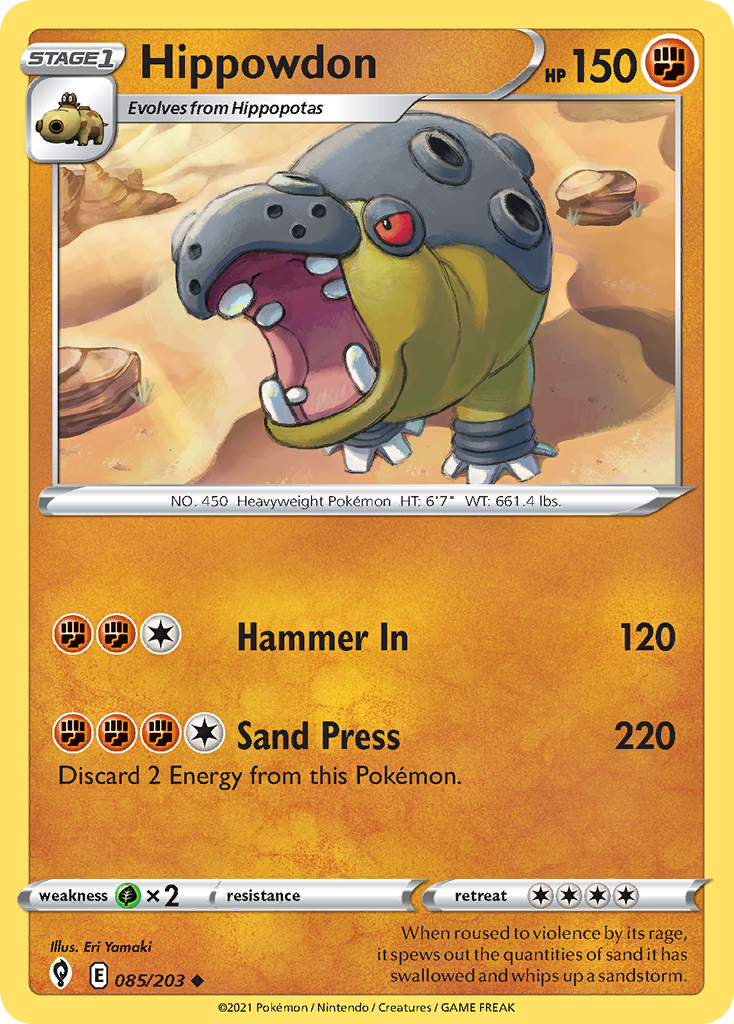 Hippowdon Pokémon card