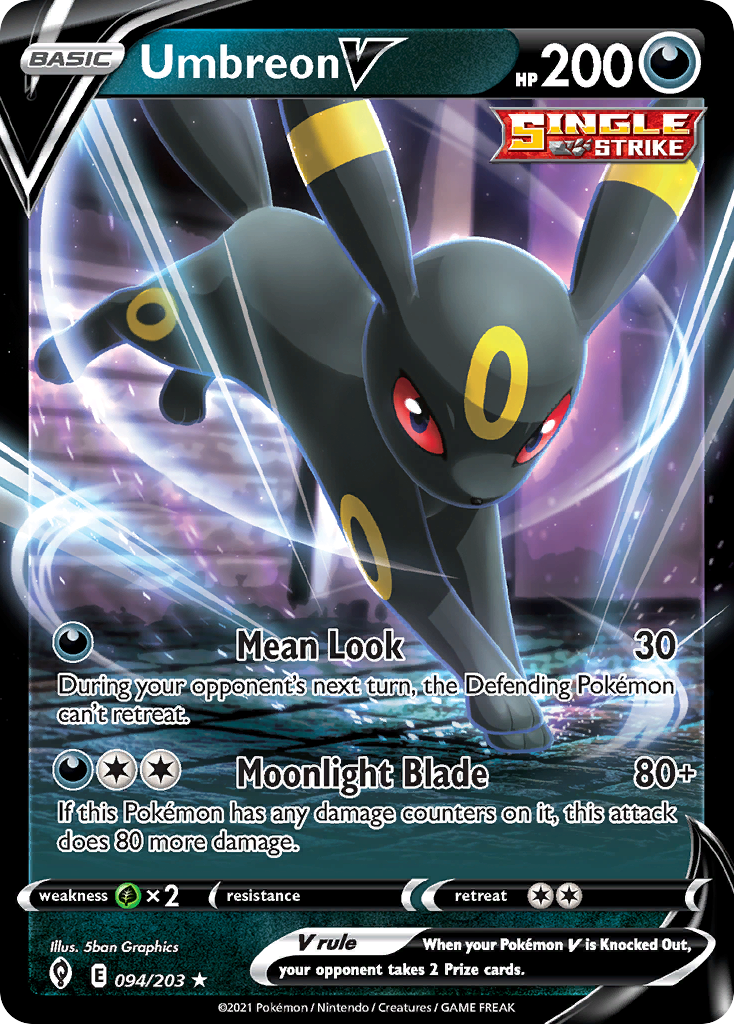 Umbreon V Pokémon card