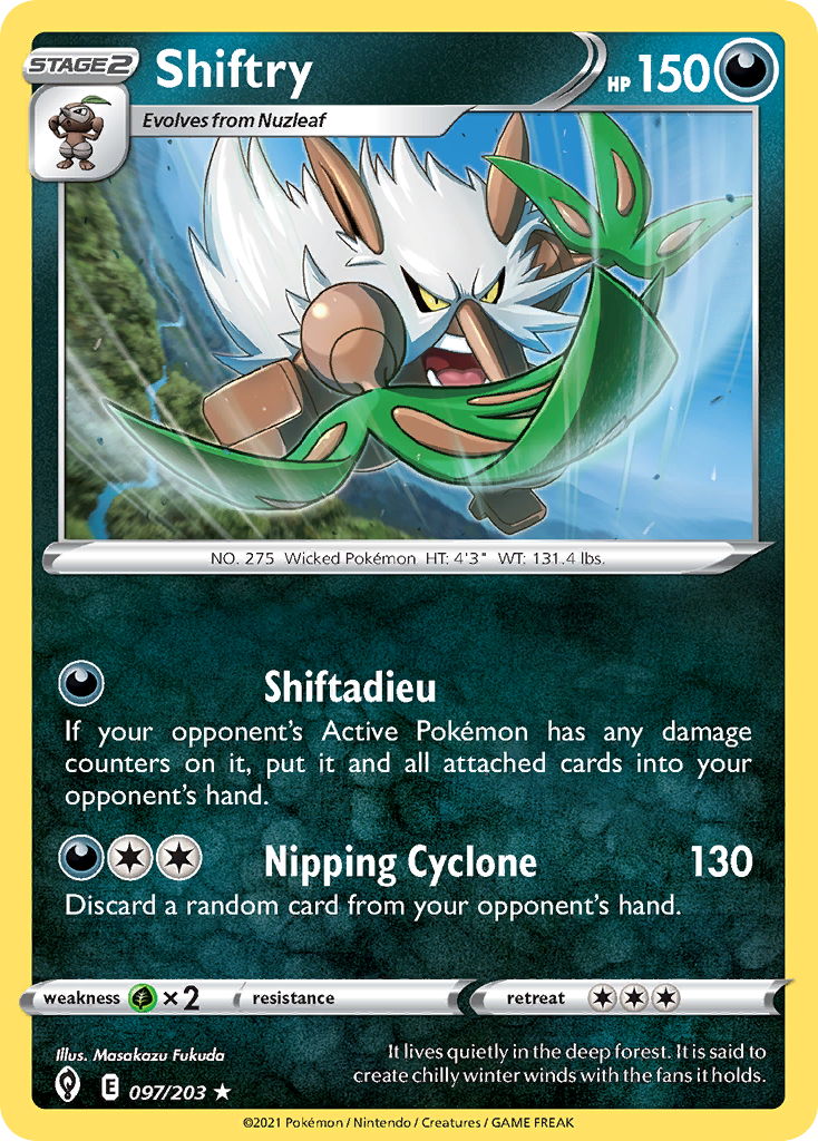 Shiftry Pokémon card