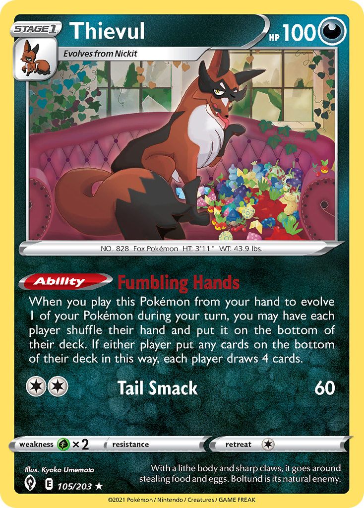 Thievul Pokémon card