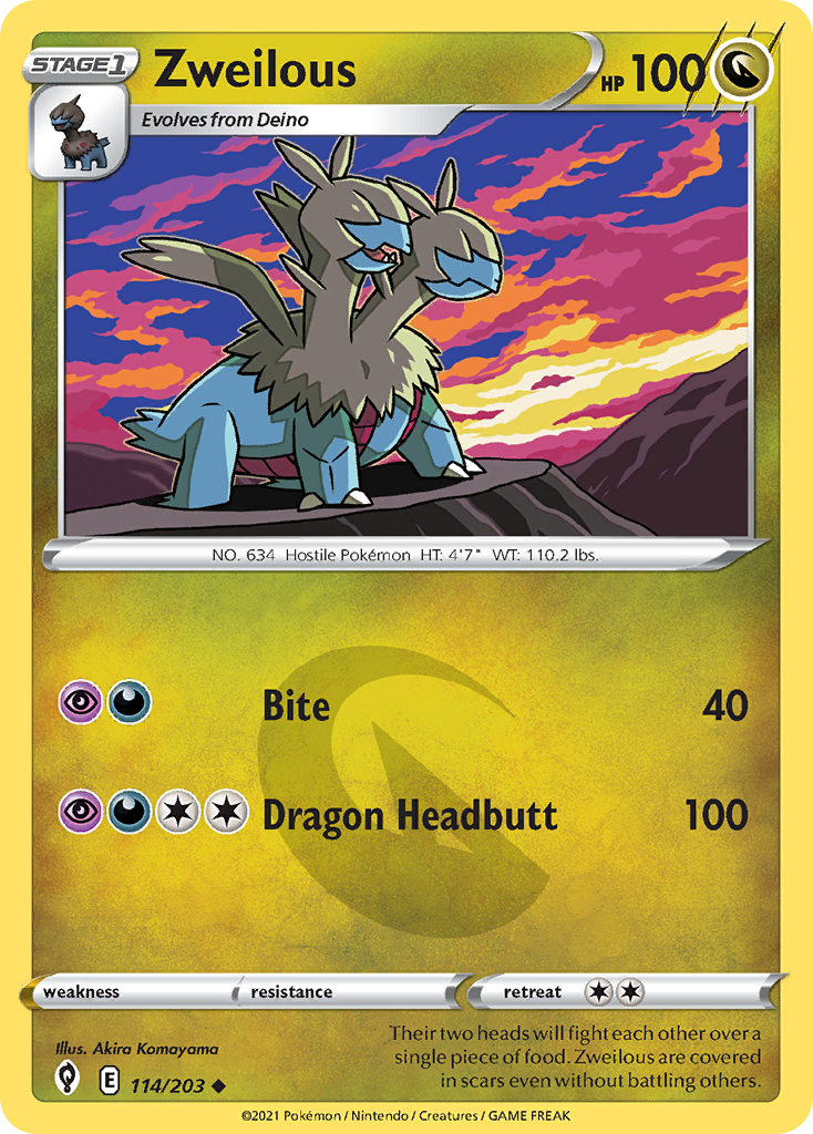 Zweilous Pokémon card