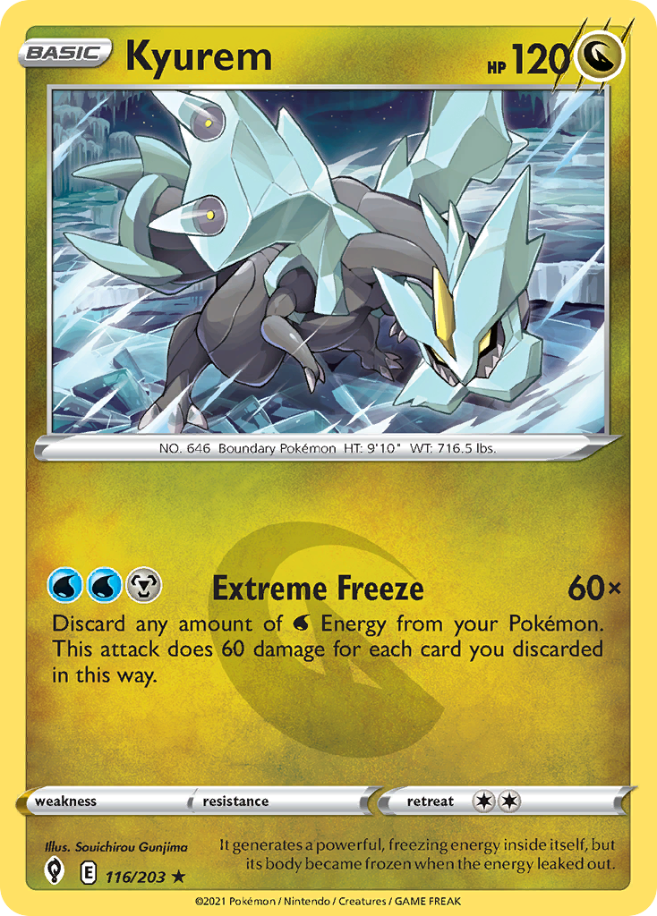 Kyurem Pokémon card