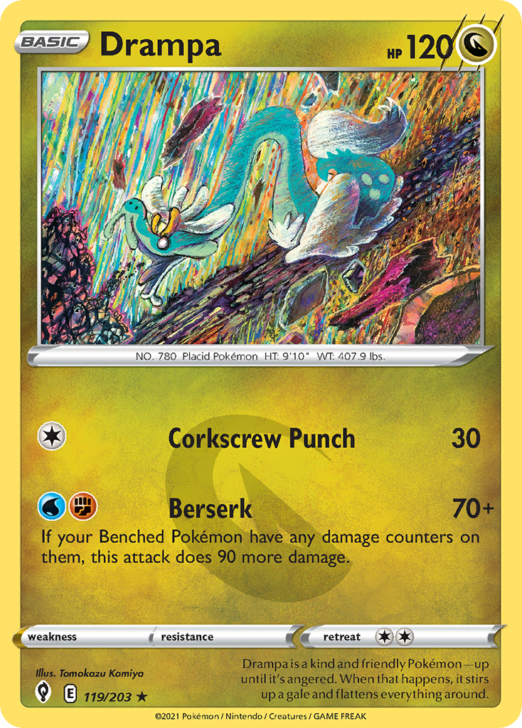 Drampa Pokémon card