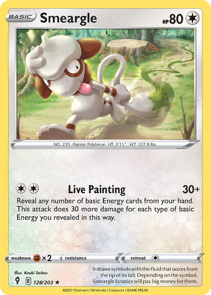 Smeargle Pokémon card