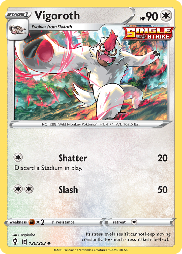 Vigoroth Pokémon card