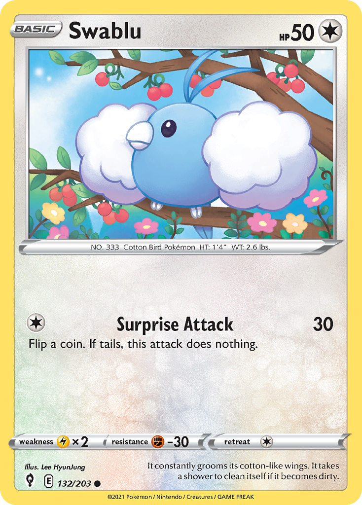 Swablu Pokémon card