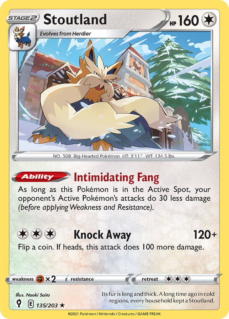 Stoutland Pokémon card