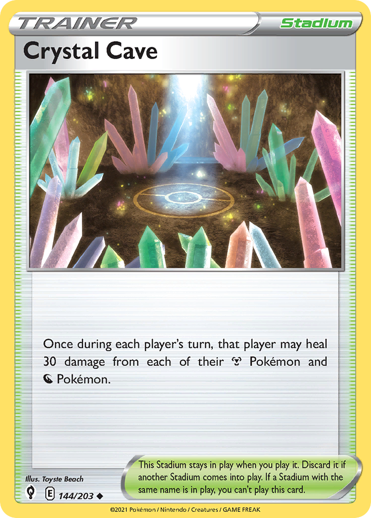 Crystal Cave Pokémon card