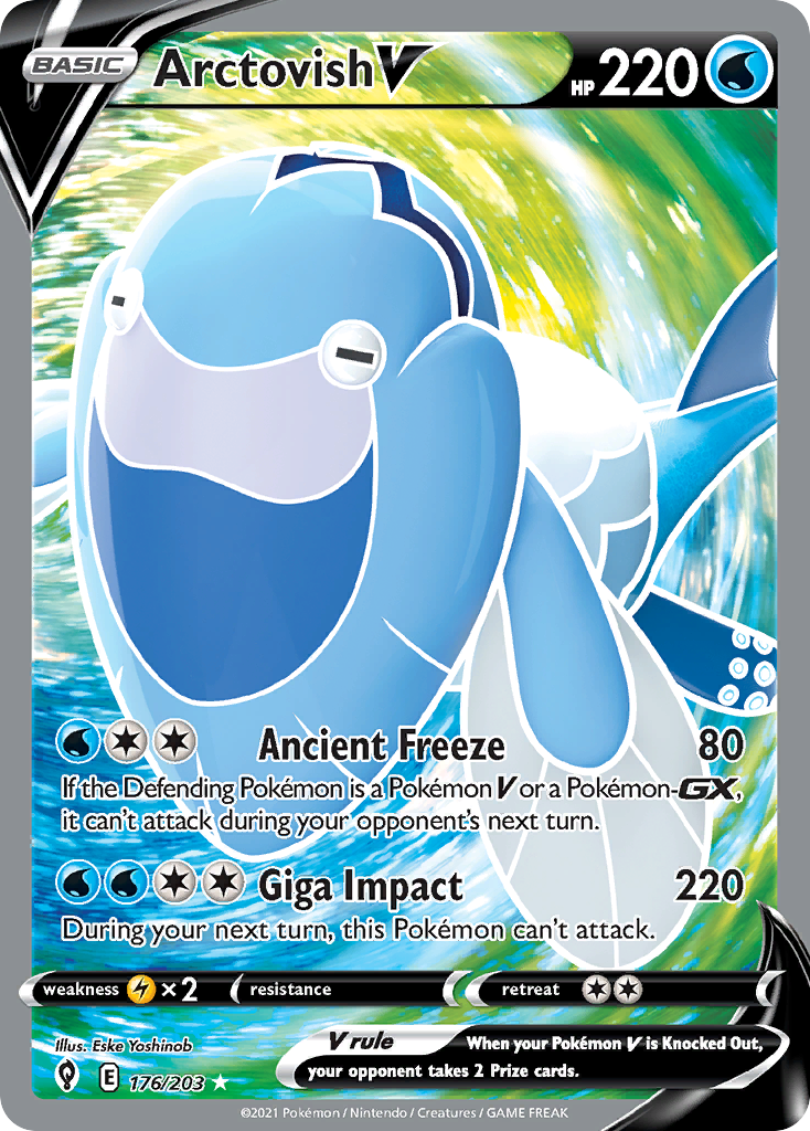 Arctovish V Pokémon card