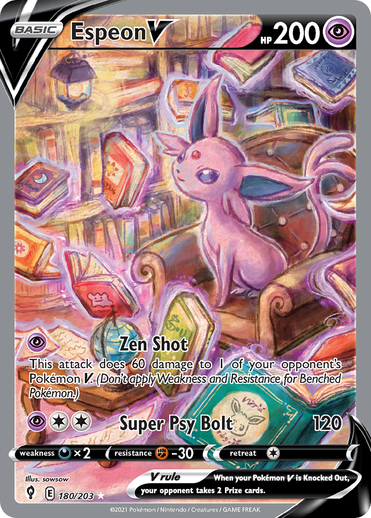 Espeon V Pokémon card