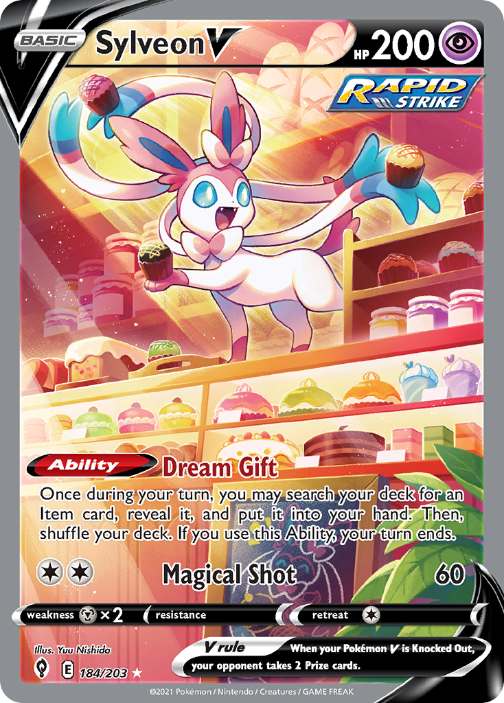 Sylveon V Pokémon card
