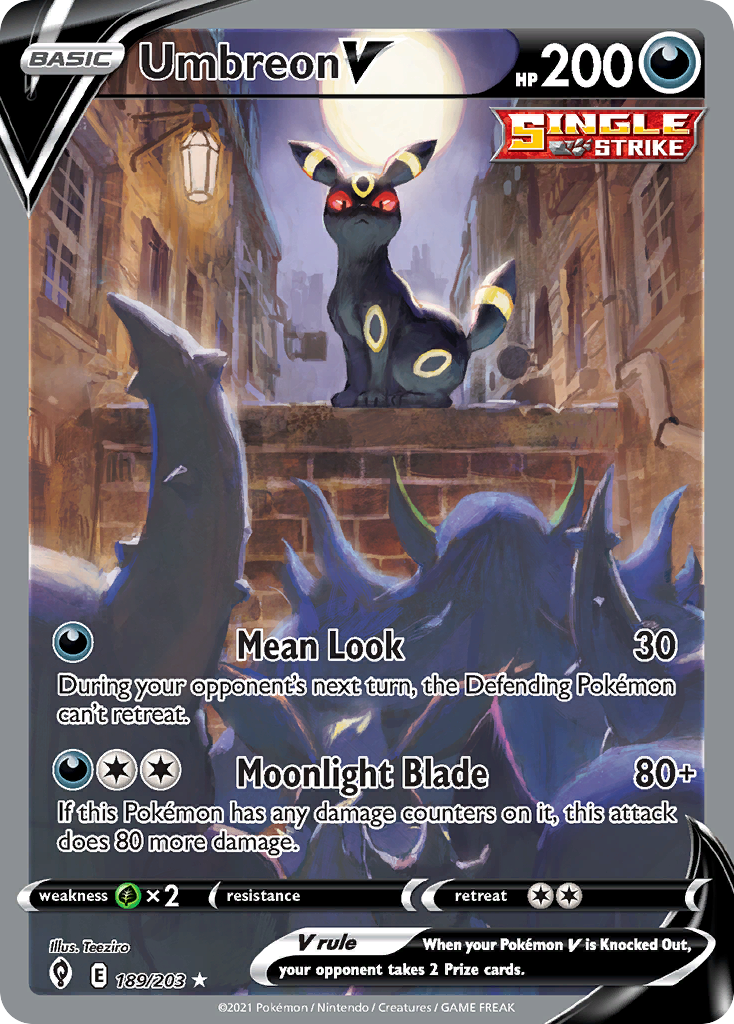 Umbreon V Pokémon card