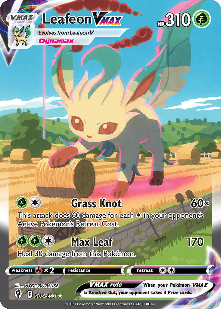 Leafeon VMAX Pokémon card