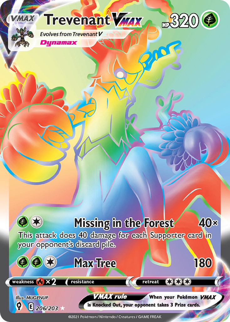 Trevenant VMAX Pokémon card