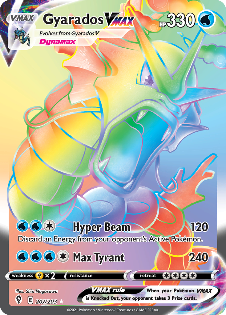 Gyarados VMAX Pokémon card