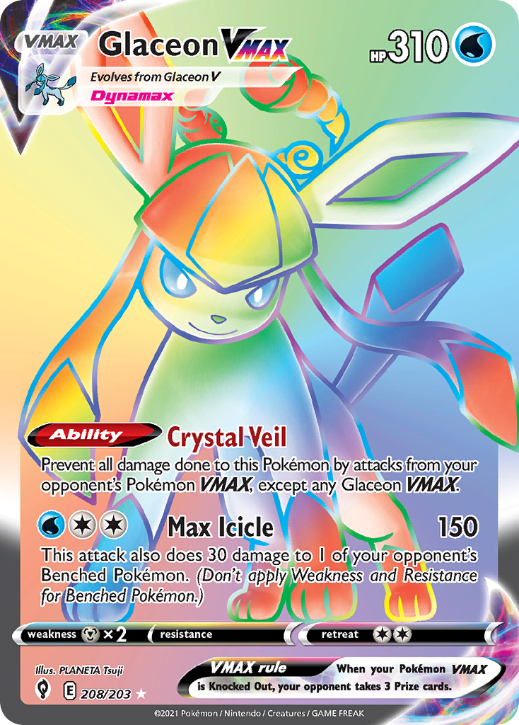 Glaceon VMAX Pokémon card