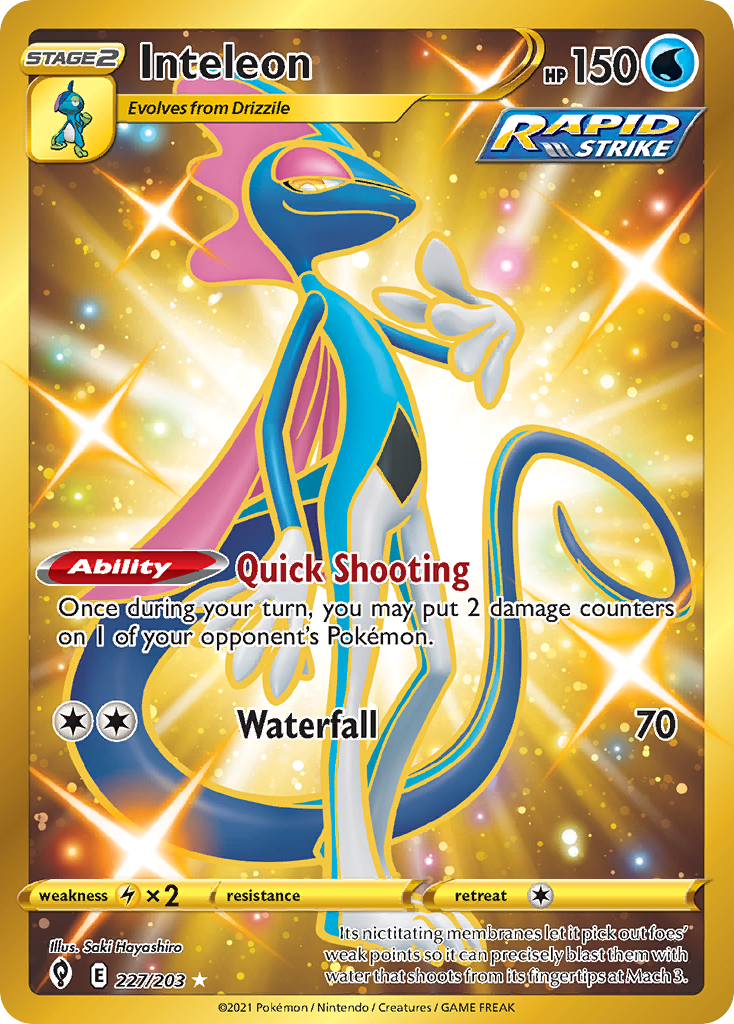 Inteleon Pokémon card