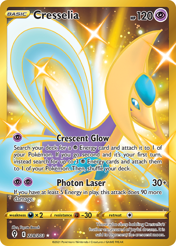 Cresselia Pokémon card