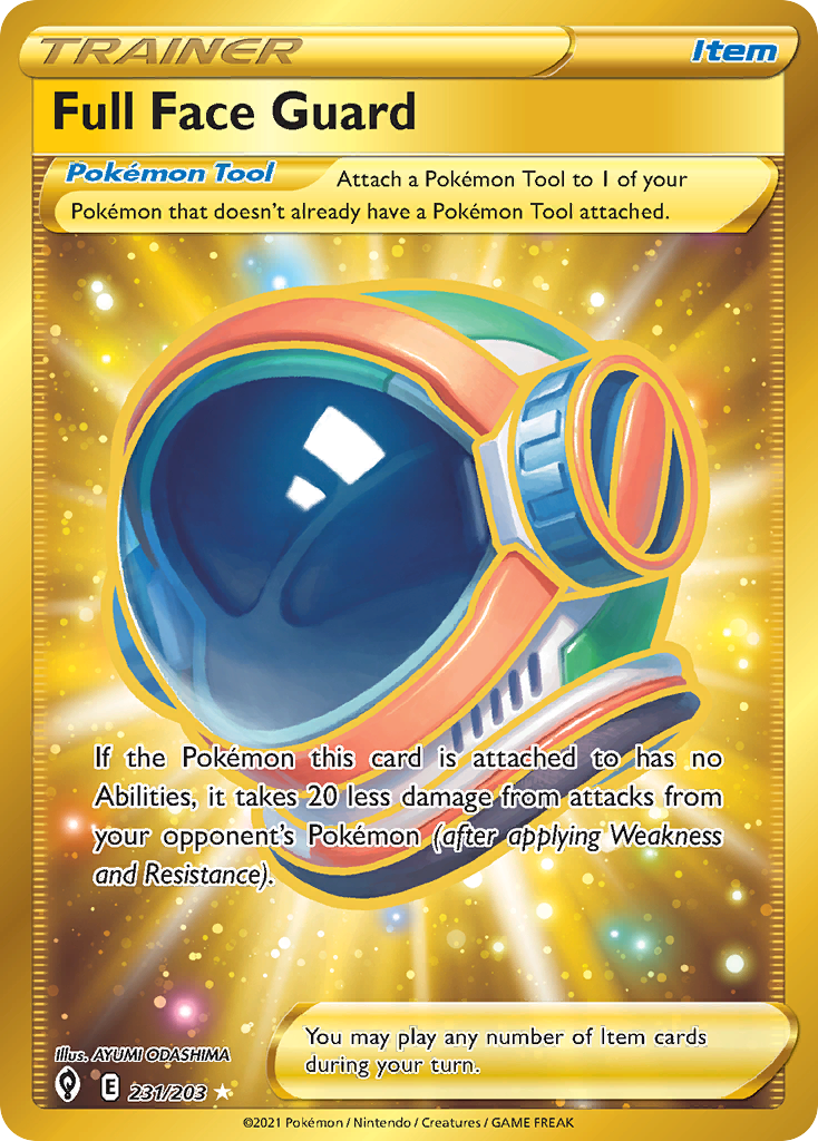 Full Face Guard Pokémon card